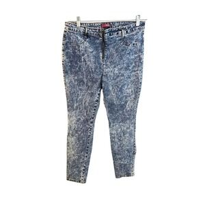 Vintage Bongo Acid Wash Jeans Women's Size 13 Tapered Leg 90's Y2K‎ Retro